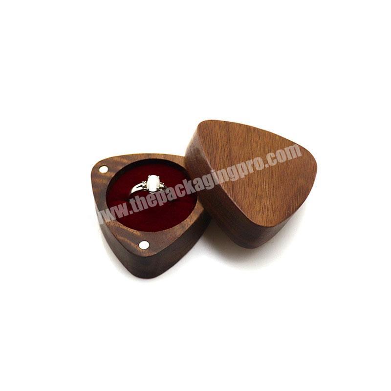 Customized wooden jewelry box for ring gift storage wooden jewelry box