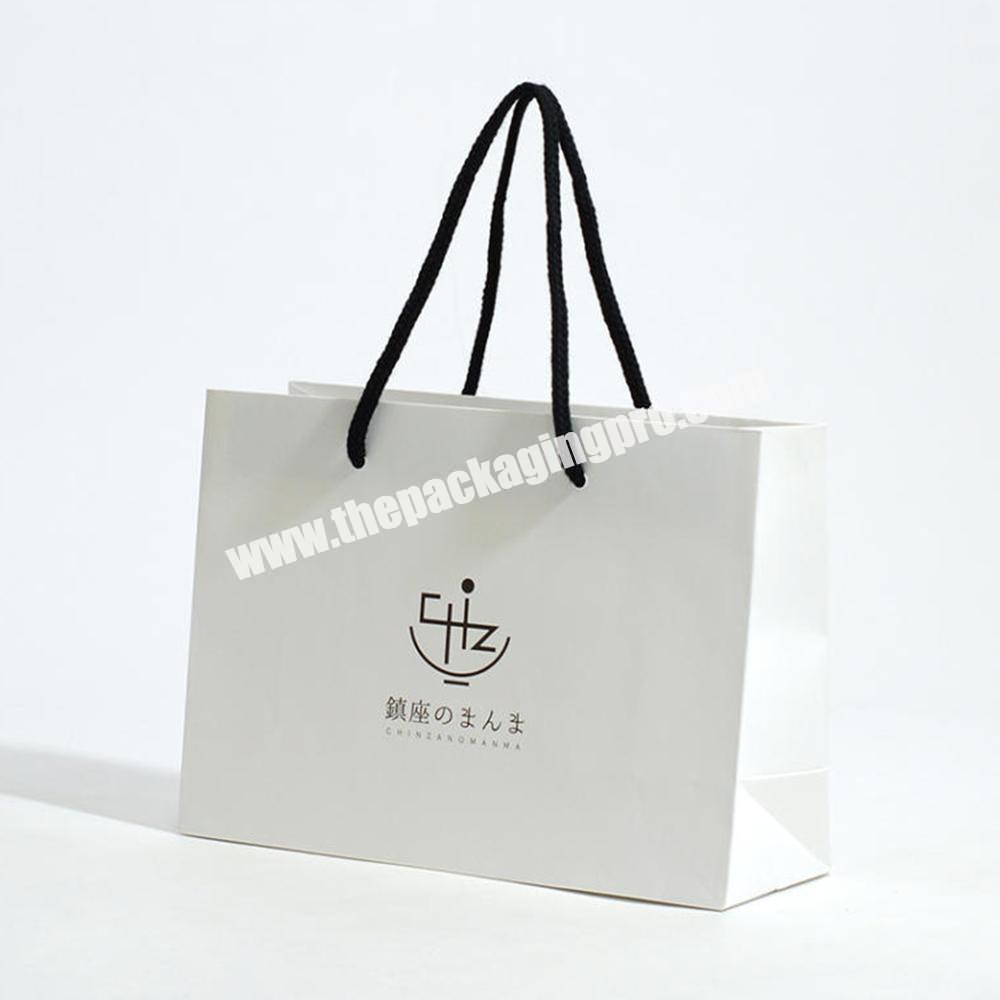 Cutsomized Luxury White Cosmetic Skin Care Paper Packaging Gift Shopping Bag Paperbag