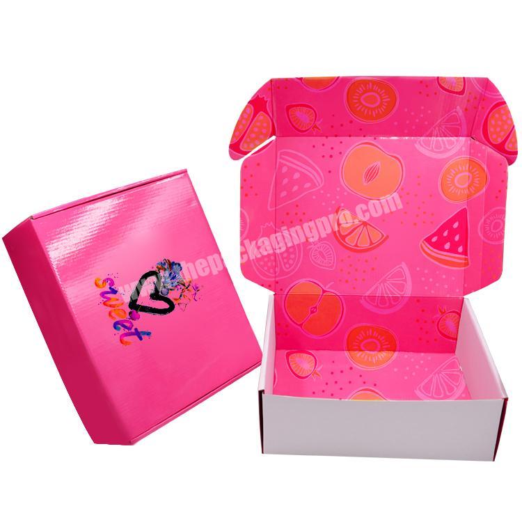 Design Packaging Luxury Corrugated Carton Shipping Mailer Sweet Chocolate Boxes Custom Logo Printed Shipping Box For Food Sweets