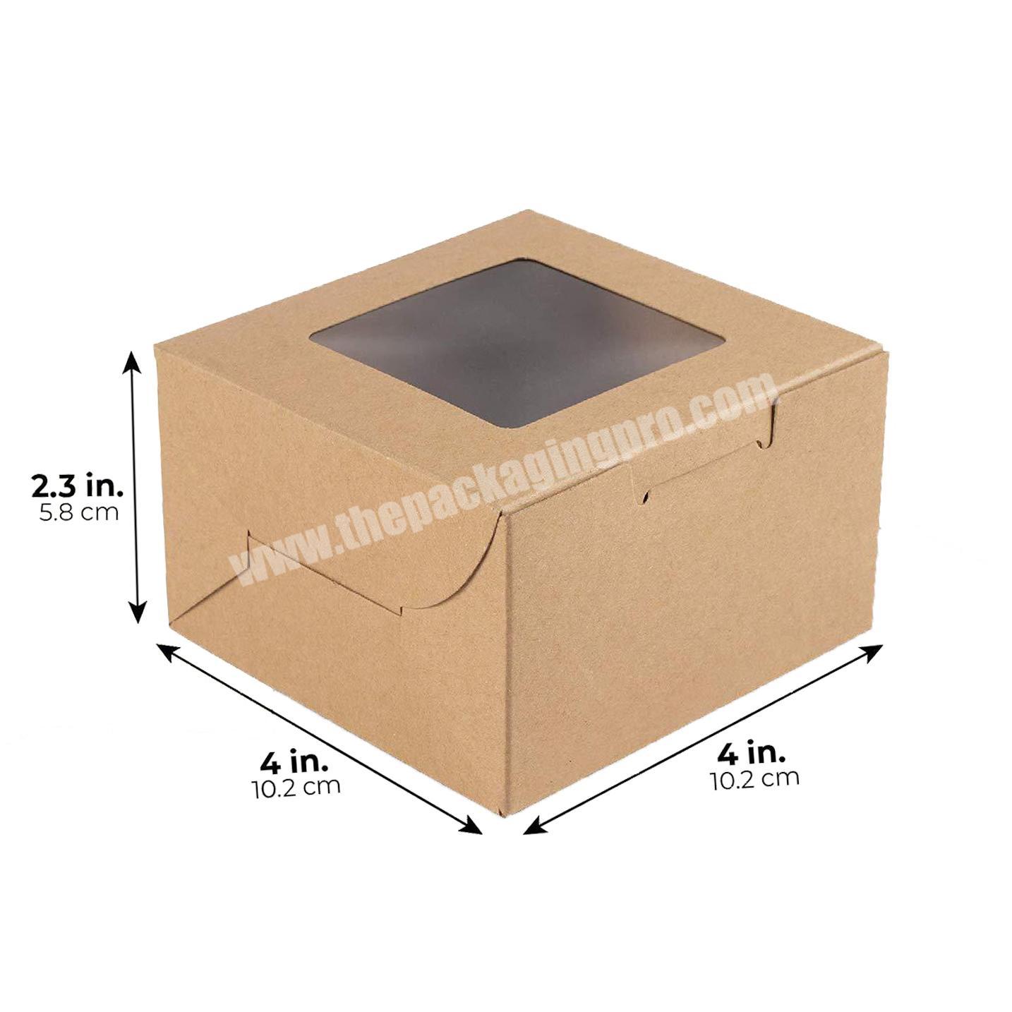 Disposable Paper Boxes For Food Packaging Box With Window Takeaway Box Containers