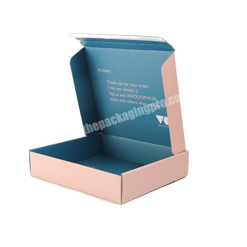 Double-sided color Printing corrugated gift box Hot stamping women's clothing packing box