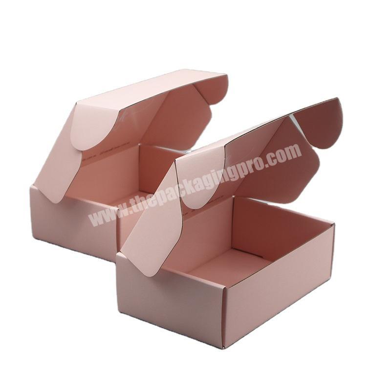 E-flute double-sided printing pink airplane box wholesale corrugated paper box