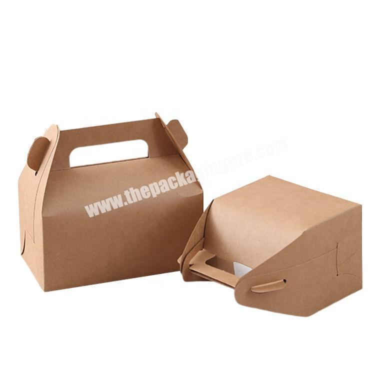 ECO Friendly Kraft Paper Material Custom Printing Empty Cake Packaging Cupcake Boxes