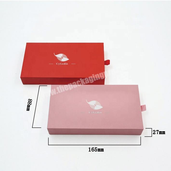 Eco Friendly Custom Logo Printed Luxury Rigid Cardboard Gift Packaging Matte Pink Sliding Drawer Hellofresh Box