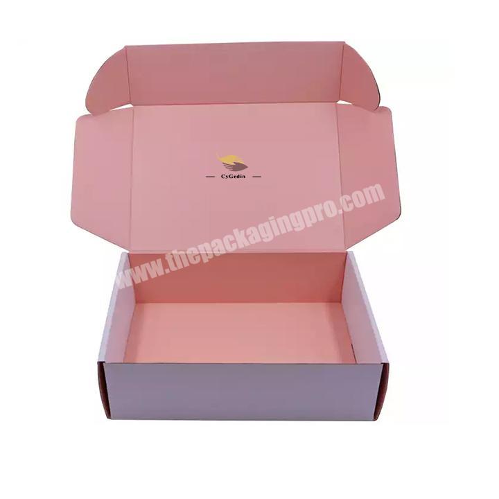 Custom Logo Size Shape Postal Gift box Stock Mailer Corrugated Carton Paper Boxes Packaging For Shipping