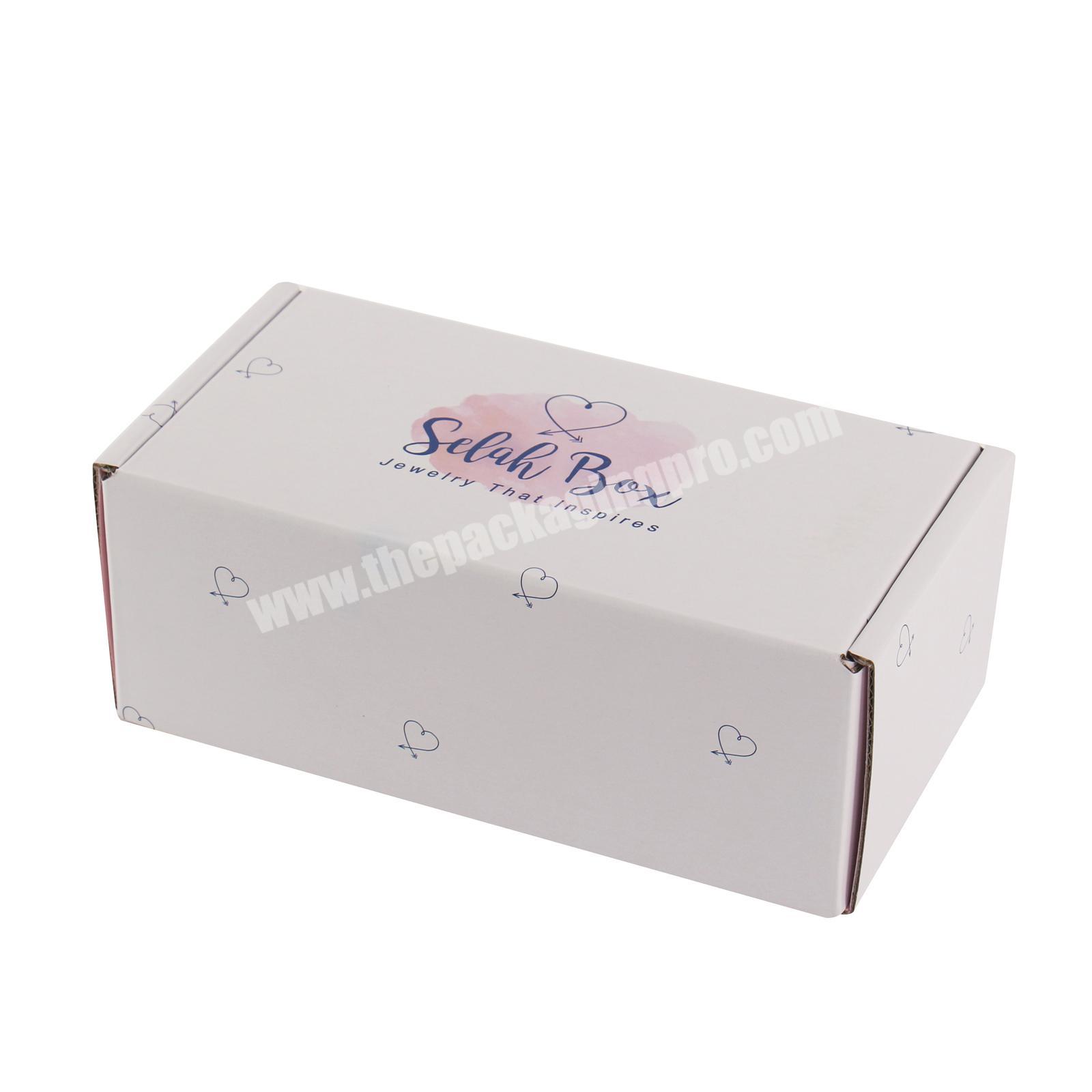Eco Friendly Recycled Craft Corrugated Personalized Custom Design Logo Printed Shipping Boxes Mailer Box