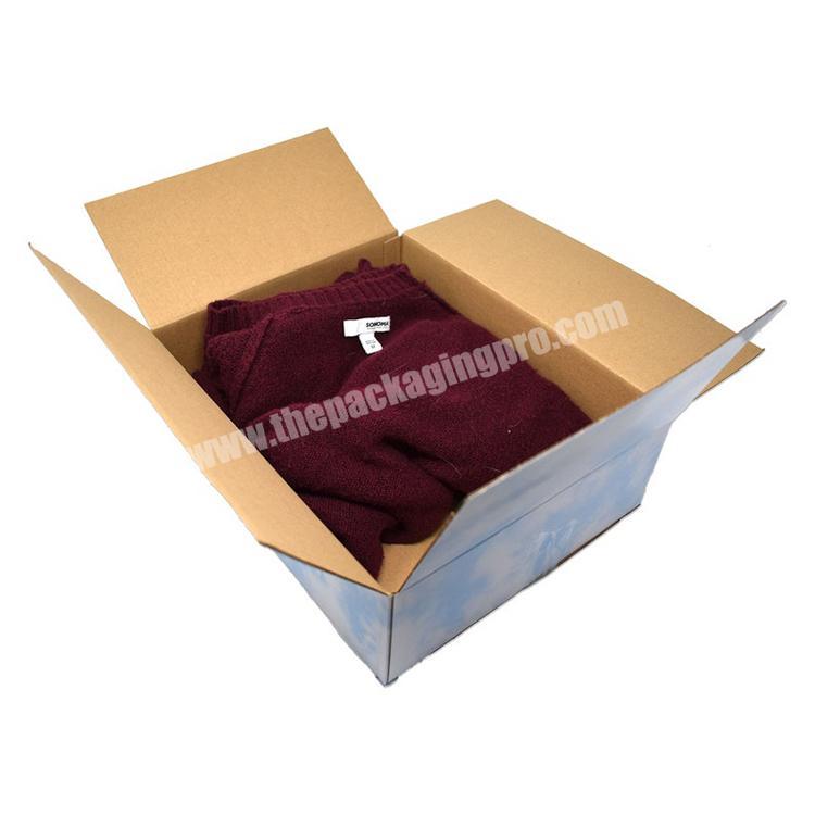 Eco-friendly Custom Logo Printing Carton Corrugated Mailing Packaging Box Flower Shipping Boxes For Clothing