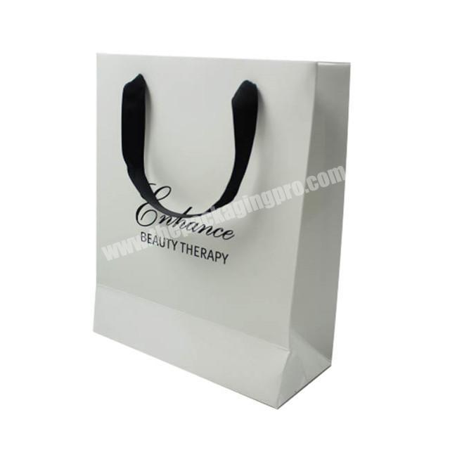 Elegant Gift Custom Size Gold Print Color Flat Handle Art Paper Bags Hair Foldable Cheap Printed Shopping Recycle Bag
