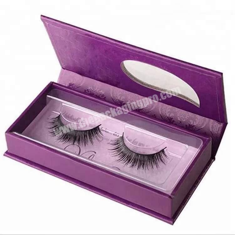 Eyelash  package case private label custom eyelash packaging box container book shaped box for  mink lashes