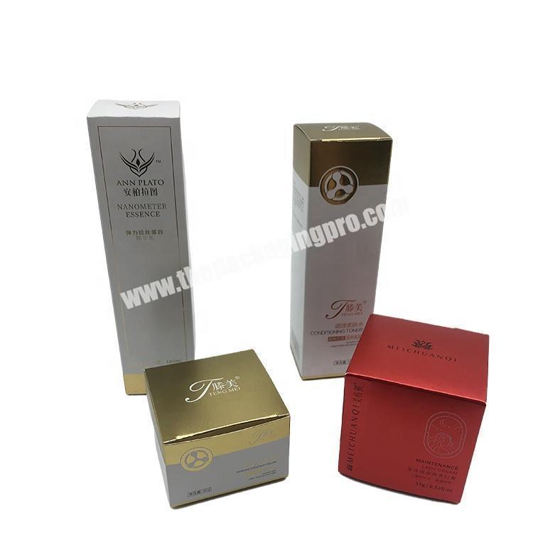 Factory Custom Printing Skincare Cosmetic Packaging Box Lux ECO Paper Box Packing Cosmetics