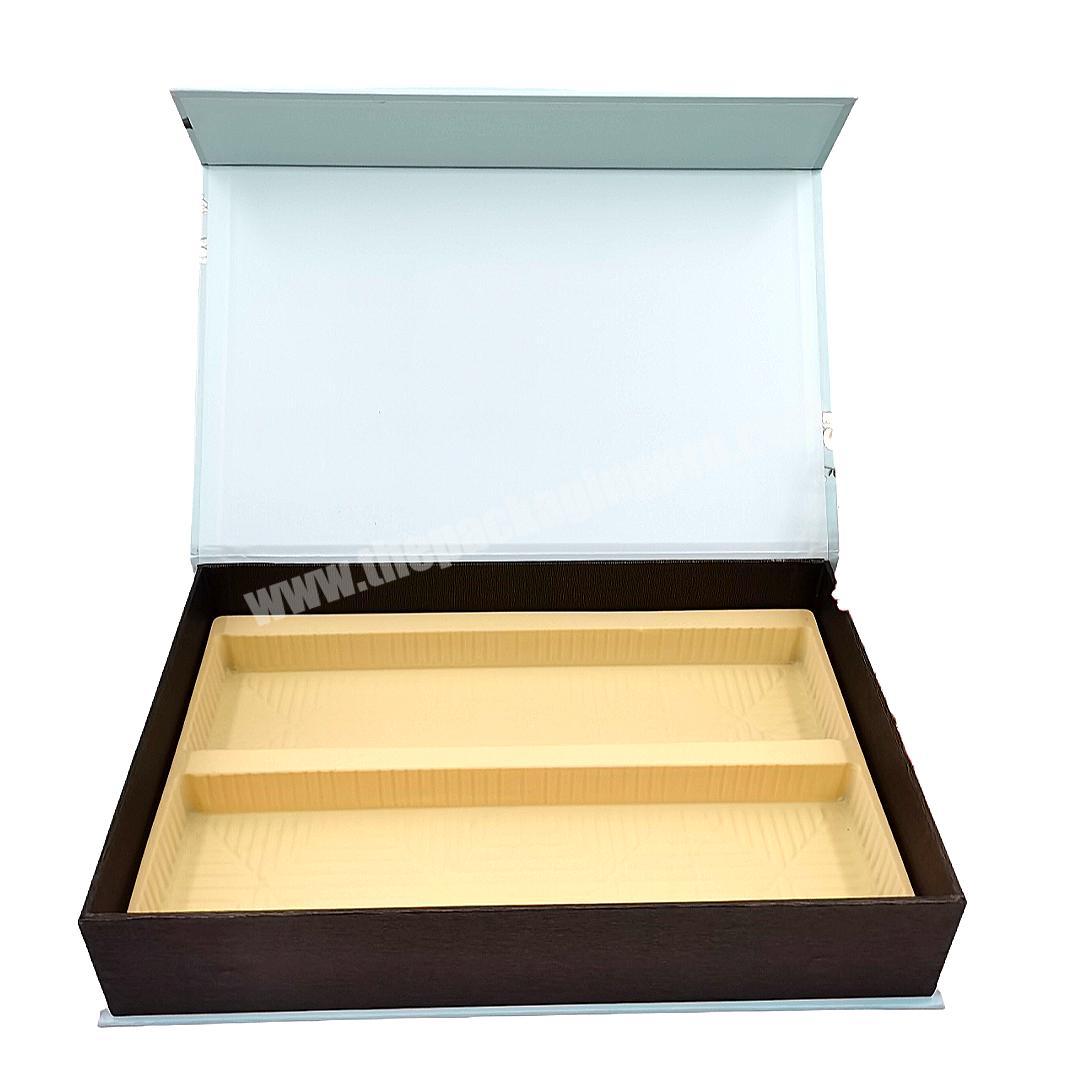 Factory Customized Luxury Magnetic Flip Book Box Hardcover Gift Packaging Box Cosmetics