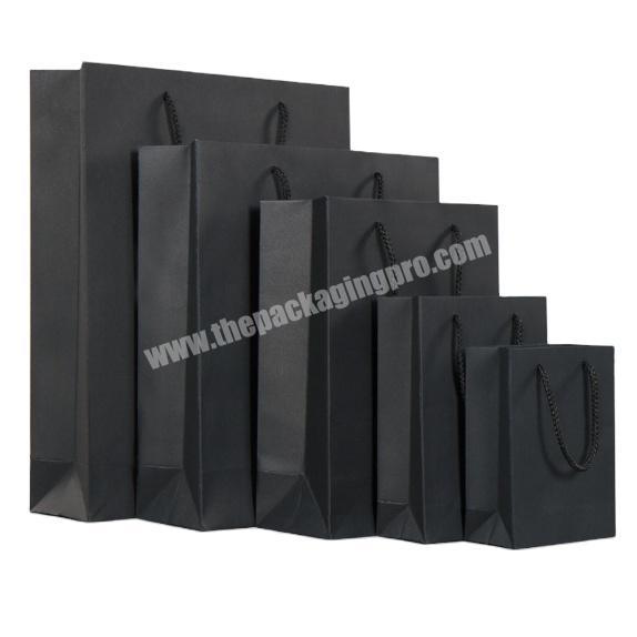 Factory Outlet Reasonable Price Customized Logo Thick Kraft Paper Bags With Paper Ropes