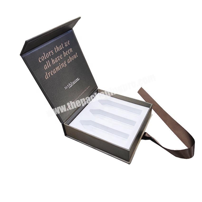 Flap Lid Packaging Cardboard Bespoke Custom Magnetic Closure Gift Box Customized  Skin Care Cosmetic Box with insert