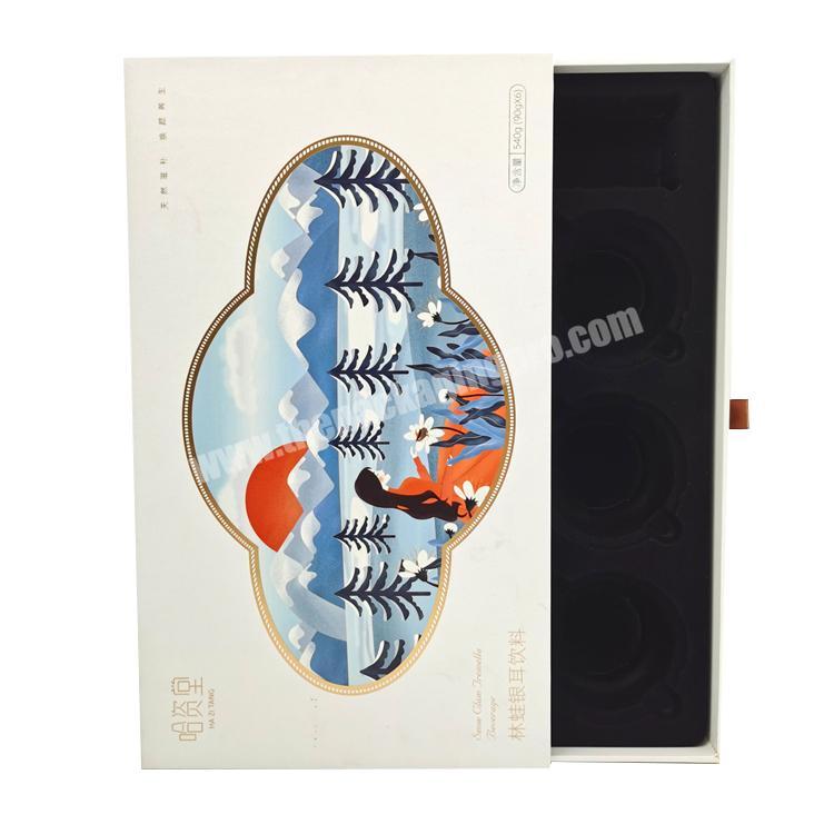 Factory custom logo cardboard carton Pull out the slide out drawer box paper packaging gift box
