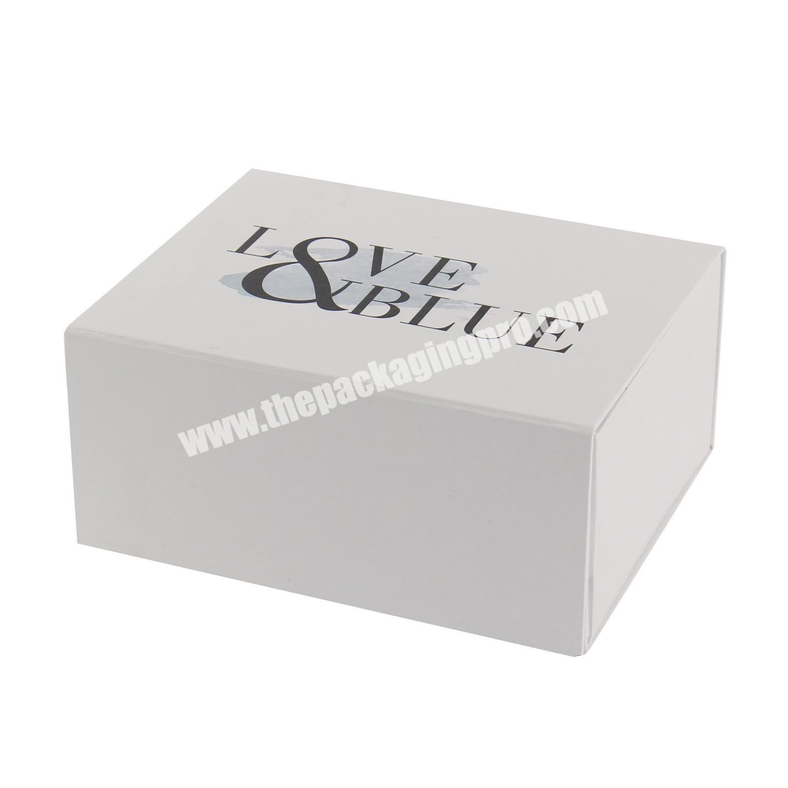 Fancy Custom Printed Logo Luxury Cardboard Rigid Magnetic Closure Folding Gift Box with Magnet