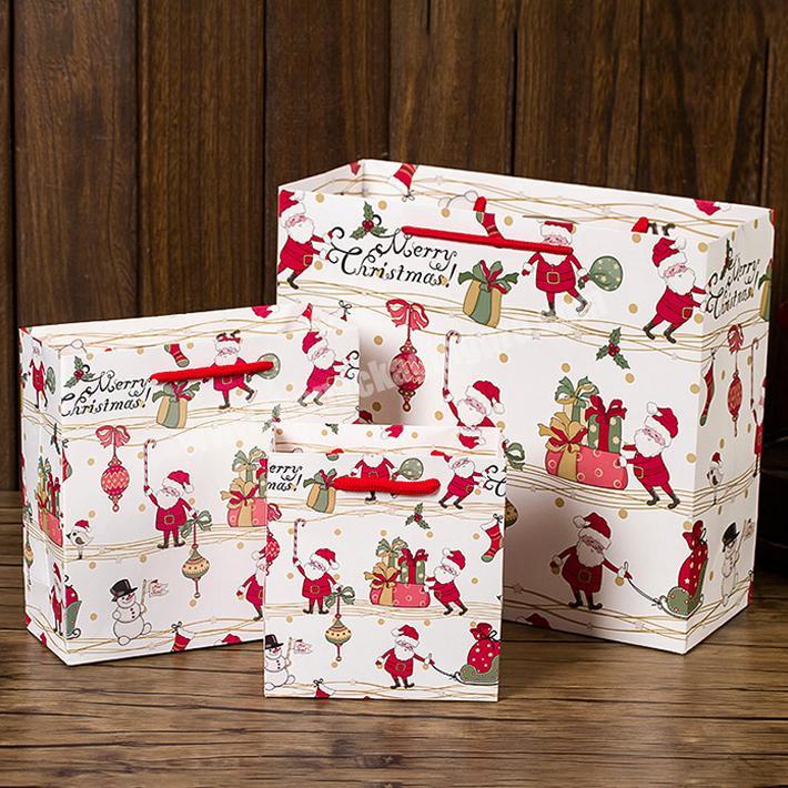 Fancy paper bags for gifts candyChristmas wholesale