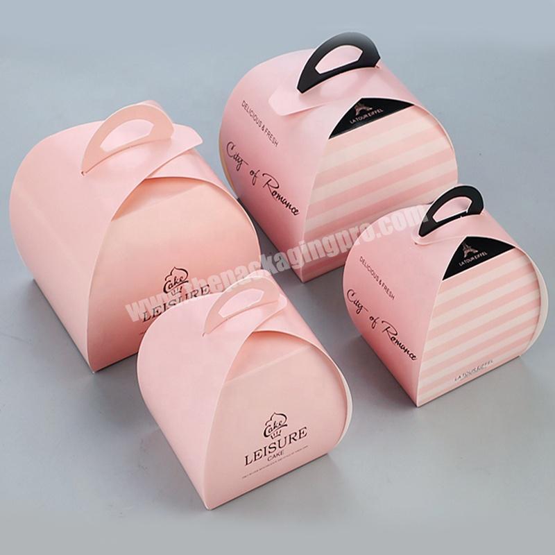 Foldable full colors printing packaging cake gift packaging box