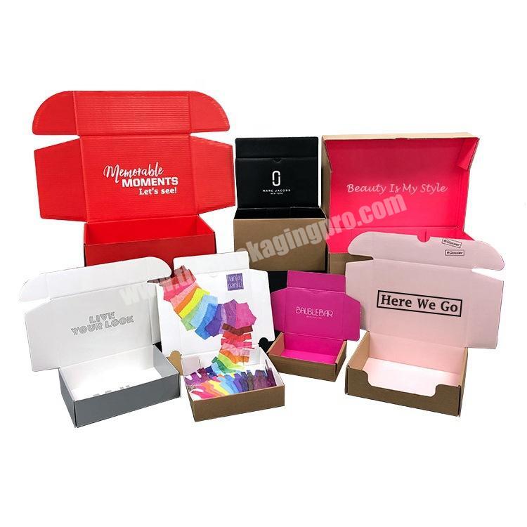 Folding Paper Candy Box Recycled Kraft Paper Box Clothing Packaging mailer box
