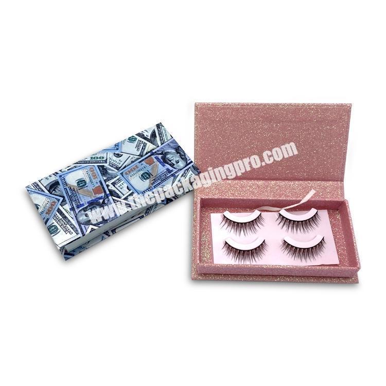 luxury private label eyelash packaging box custom logo magnetic paper butterfly lash packaging box