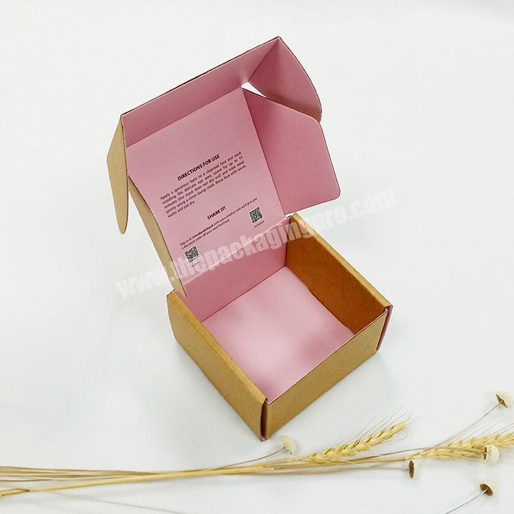 Free Makeup Samples  Candle Kraft Candy Jewelry Custom Log Cute Carboard  Small skincare  shipping paper packing boxes