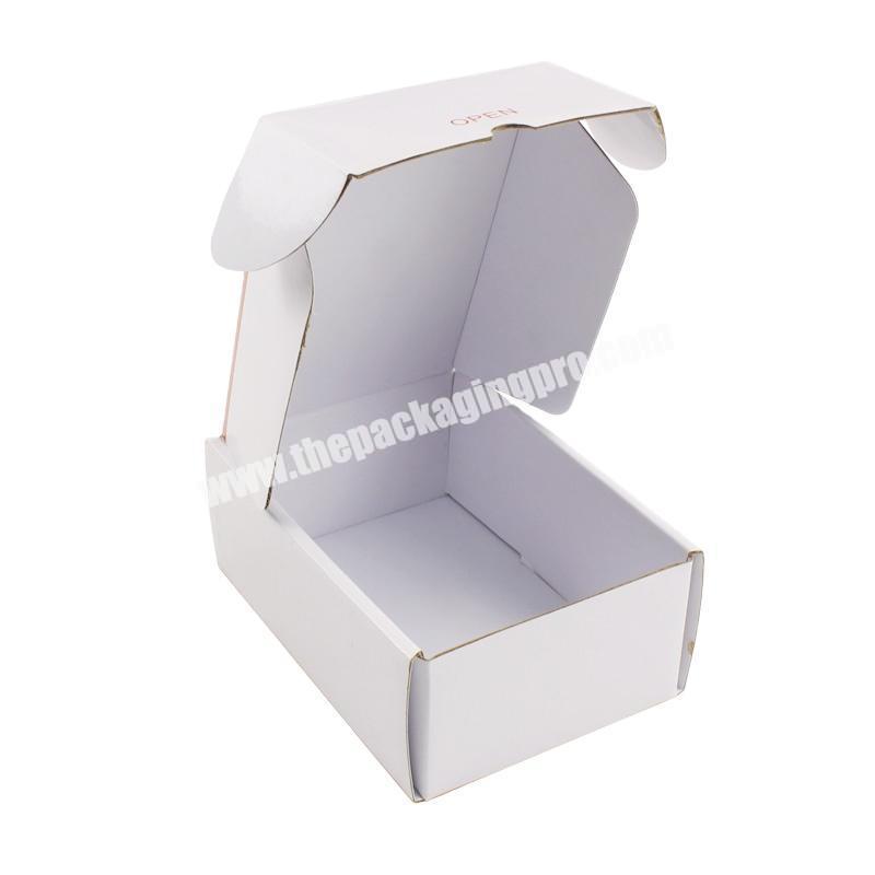 Free sample custom logo cosmetic corrugated packaging mailer box shipping box paper box