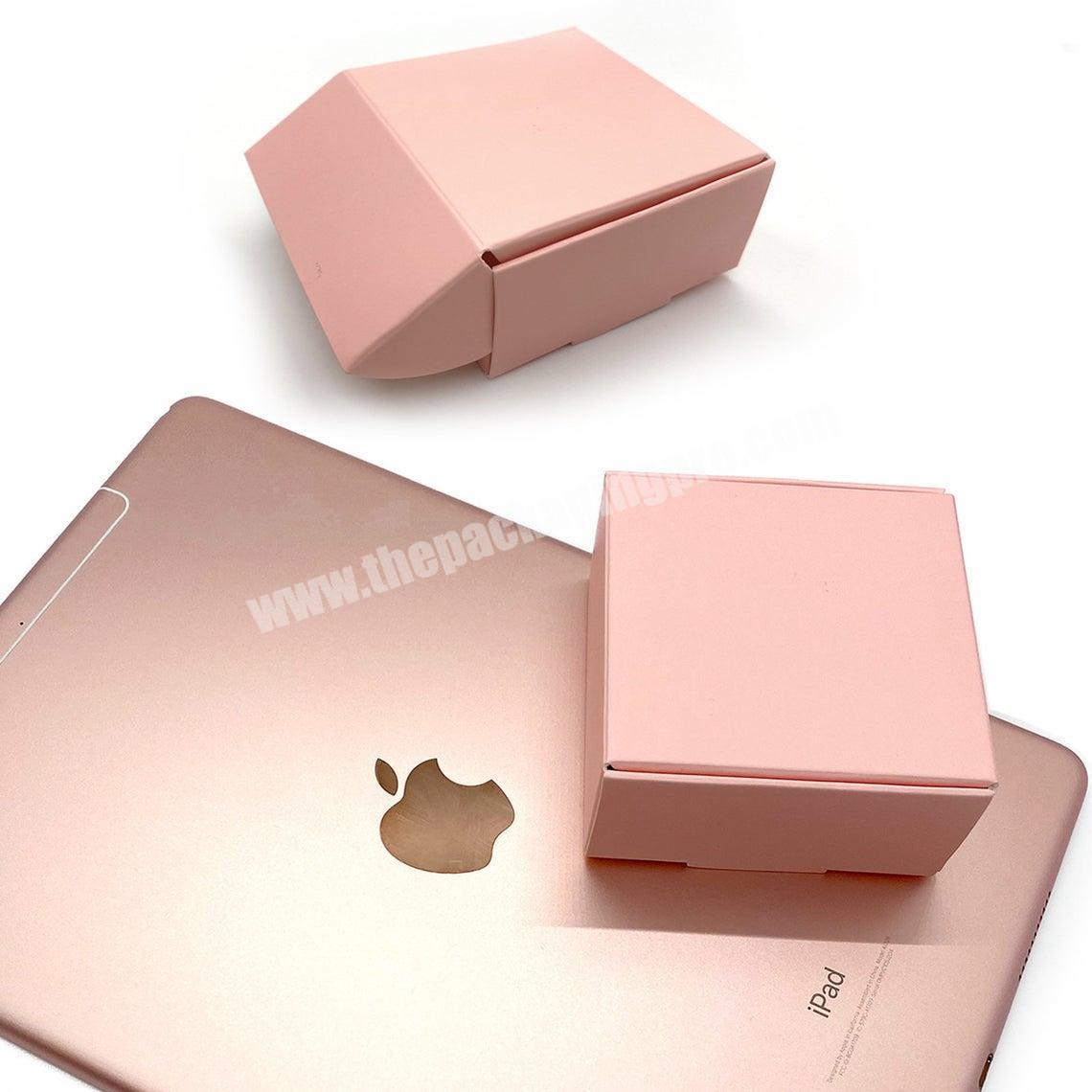 Gift Bar Packaging for Soap Handmade Boxes Packages Custom Printed Luxury Packing Hand Square Pink Eco Friendly Soap Paper Box