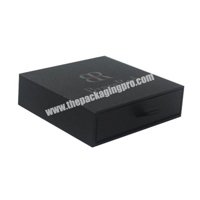 Gift Box For RingsNecklace, Drawer Style Box With Black Ribbon Puller