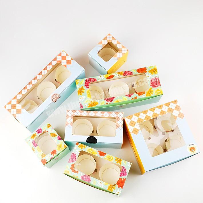 Gift Box of Muffin 246cavities Cup Egg Tart Small cupcake packing paper box with custom logo