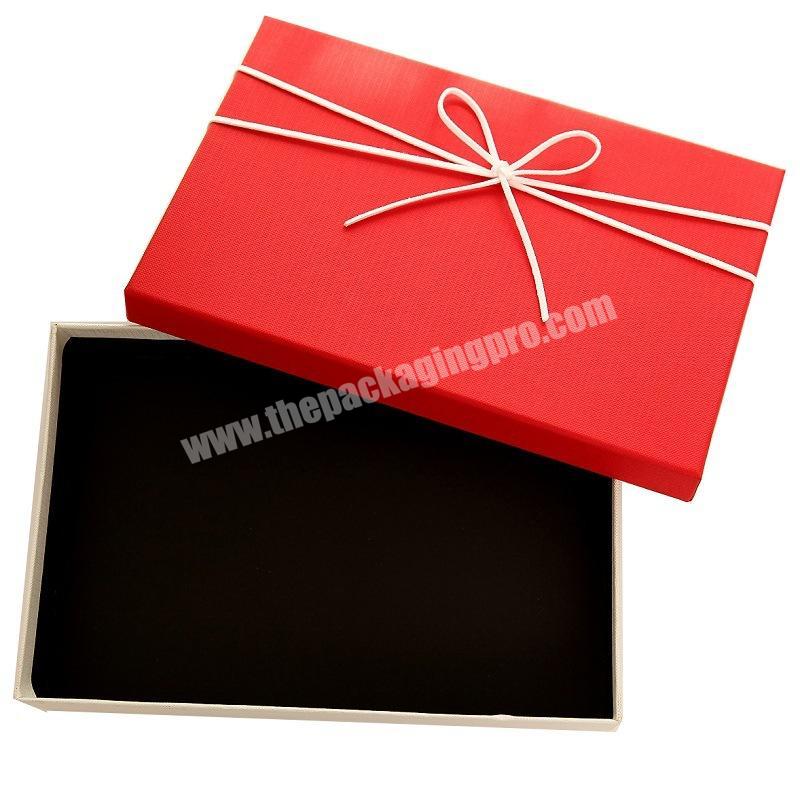 Gift box custom logo heaven and earth cover rectangular large gift box