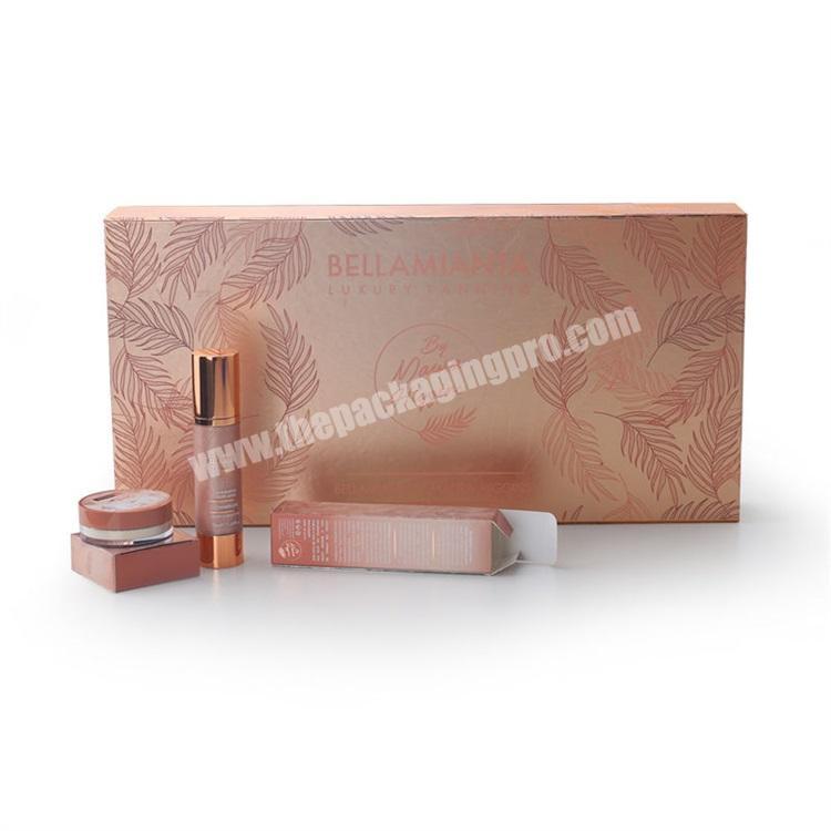 Gold Hot Stamping Paper Boxes Essential Nail Polish Oil Set Cosmetic Packaging Custom Gift boxes with Logo