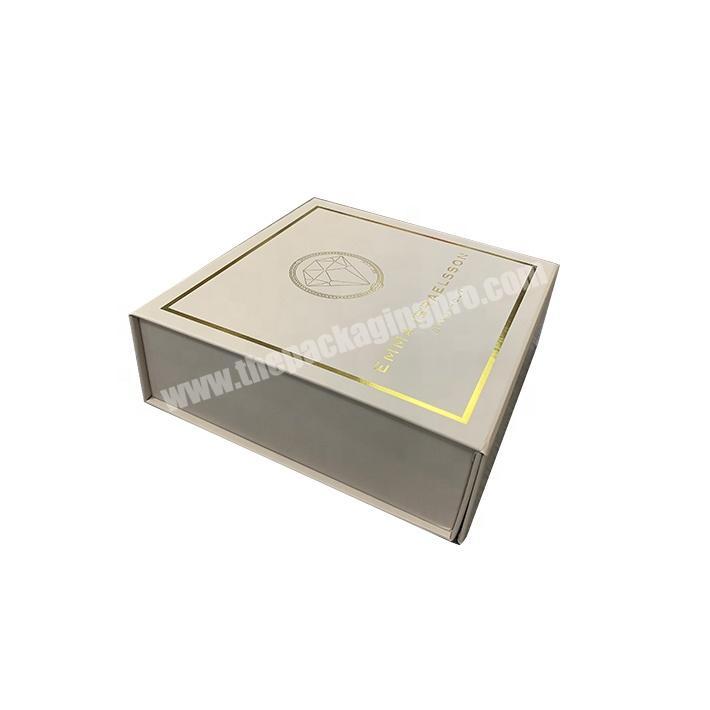 Gold Stamping Logo Folding Carton Box Custom Packaging Boxes For Jewelry Packaging