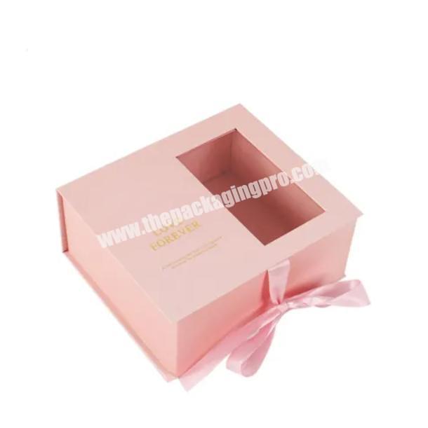 Good Price Customized Luxury Portable Paper Pvc Packaging Gift Rose Flower Box with Transparent Window