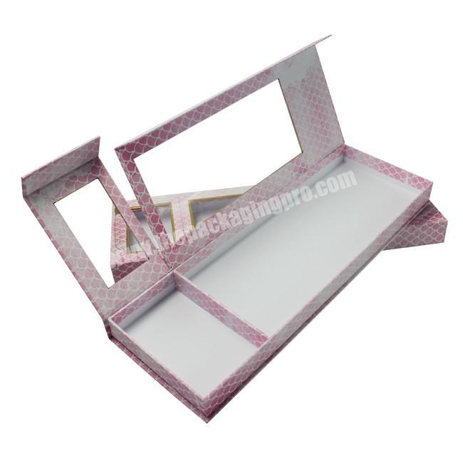 Good Quality Paper Packaging Hair Extension Box Wholesale With Clear Window