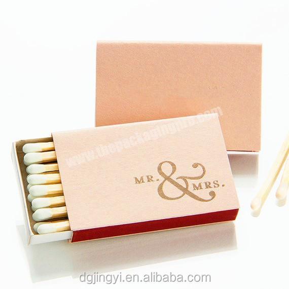 Good quality logo paper match boxes custom matchbox packaging packaging storage box