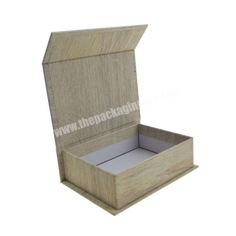 Grain Cardboard Box with Magnetic Custom Packaging Paper Design Wood Electronic,beauty Packaging Paperboard EXW FOB CIF 3-5 Days