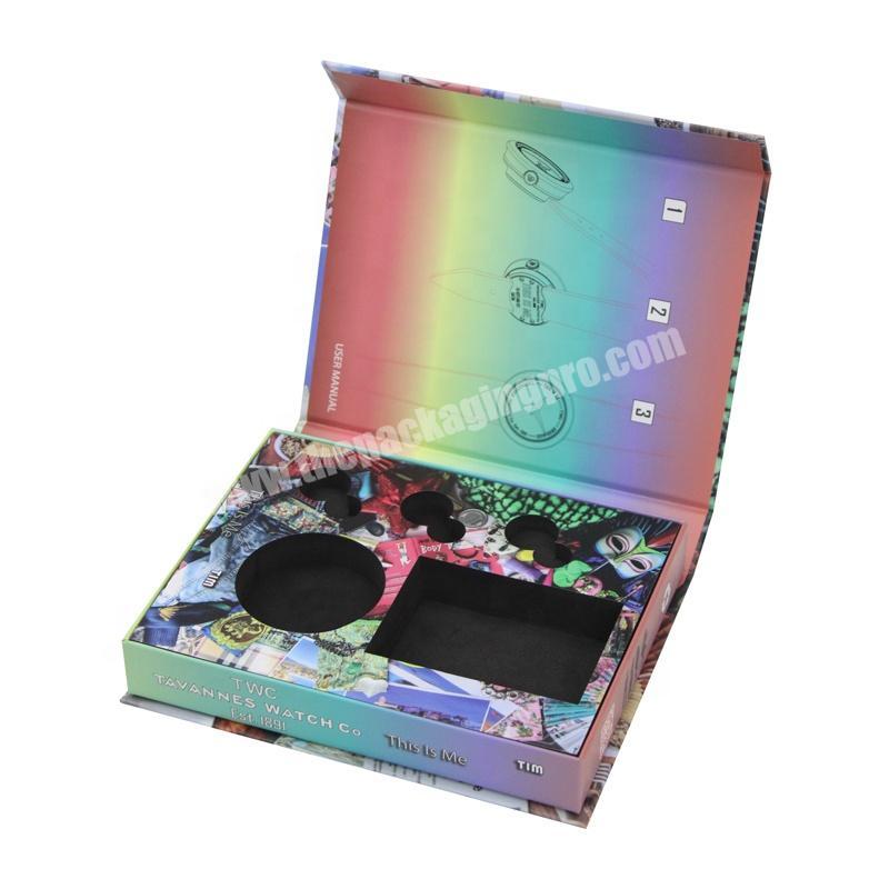 Guangzhou Manufacturer Rigid White Cardboard Eyelash Magnetic Box Lashes In Book Shape Gift Box With Logo