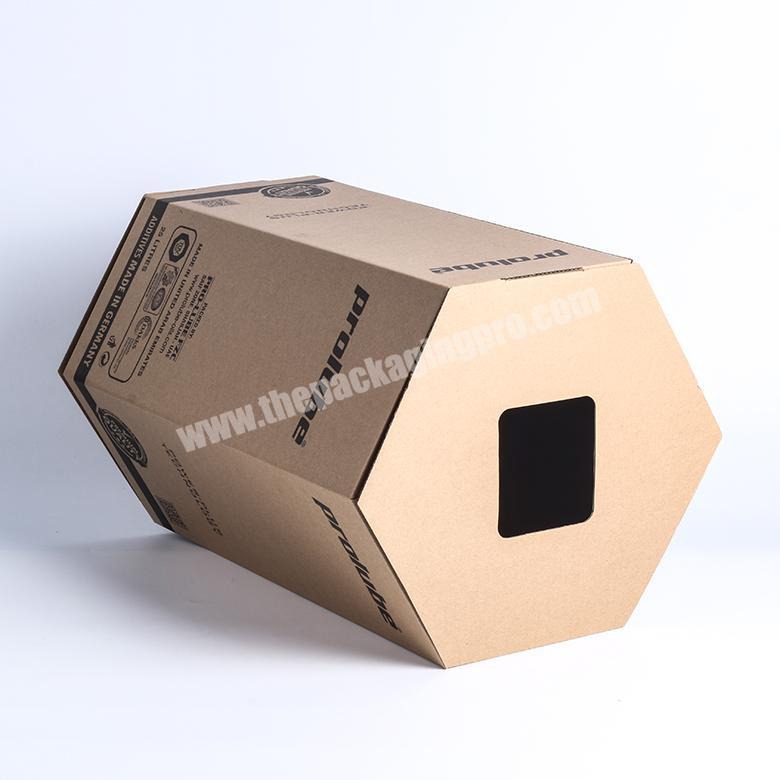 HJCB012 Hot Selling Gift Packaging Hexagonal Cardboard Box