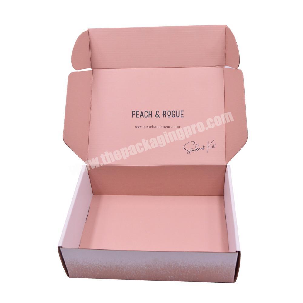 HOT Rigid Corrugated Carton Mailer Gift Box Monthly Subcriprtion Box Shipping Boxes Custom Logo Printed for Clothes Dress Snack