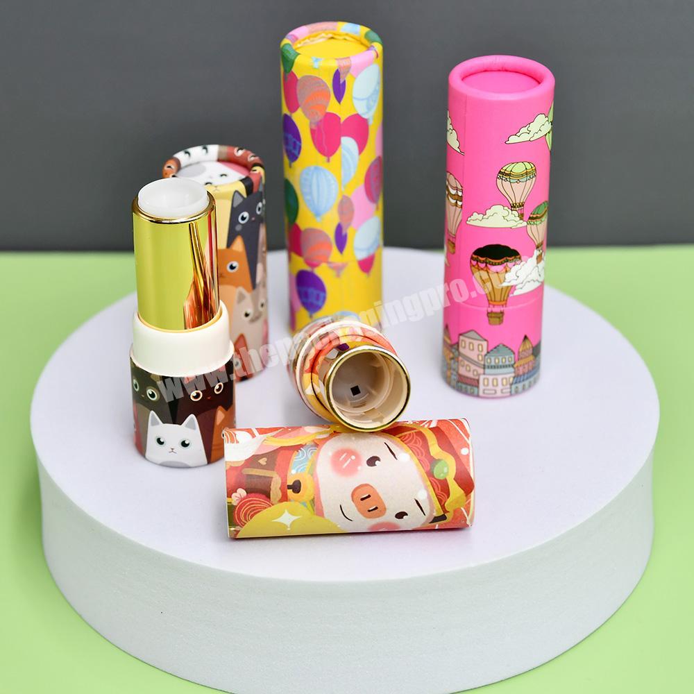 HOT SALE Eco Friendly Empty Cosmetic Lipstick cardboard container Packaging Exquisite Custom Paper Tube