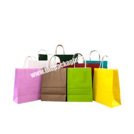 Handheld Kraft Custom Logo Free Sample Takeout Packaging Clothing Shopping Packaging Bag