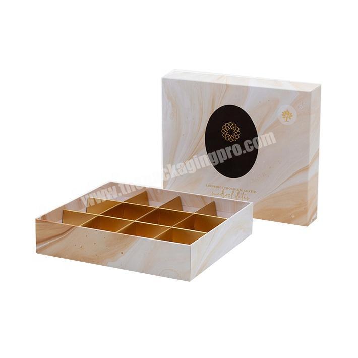Handmade Cardboard Eco Friendly Top Lid Sweet Chocolate Packaging Paper Box