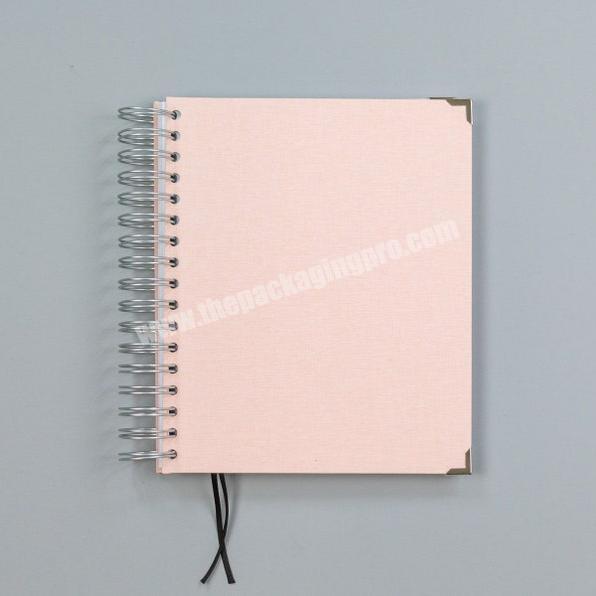 Hard Cover Wire Binding Spiral Custom Printing Journal Diaries Notebook Yearly Agenda Planner
