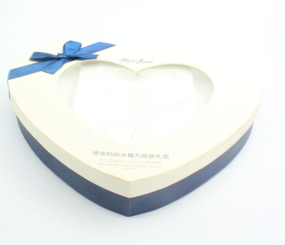 Heart Shaped Cosmetic Gift Box Clear Lid