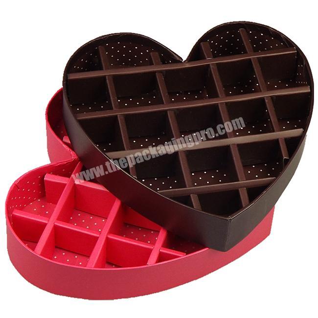 Heart Shaped Gift Wrapping Paper Box For Chocolate Or Candy