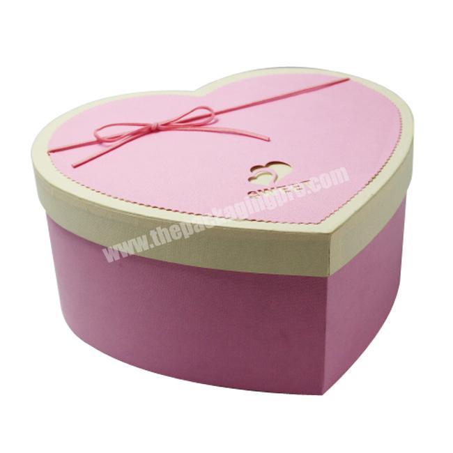 Heart Sharpe Large Size Decorative Pink Cardboard Hat Box With Best Price