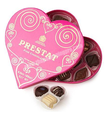 Heart shaped Chocolate Candy luxury packaging paper gift boxes wholesale