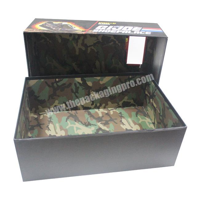 High End Custom Cardboard Made Shoe Box With Window Luxury Shoes Packaging Boxes With Custom Logo