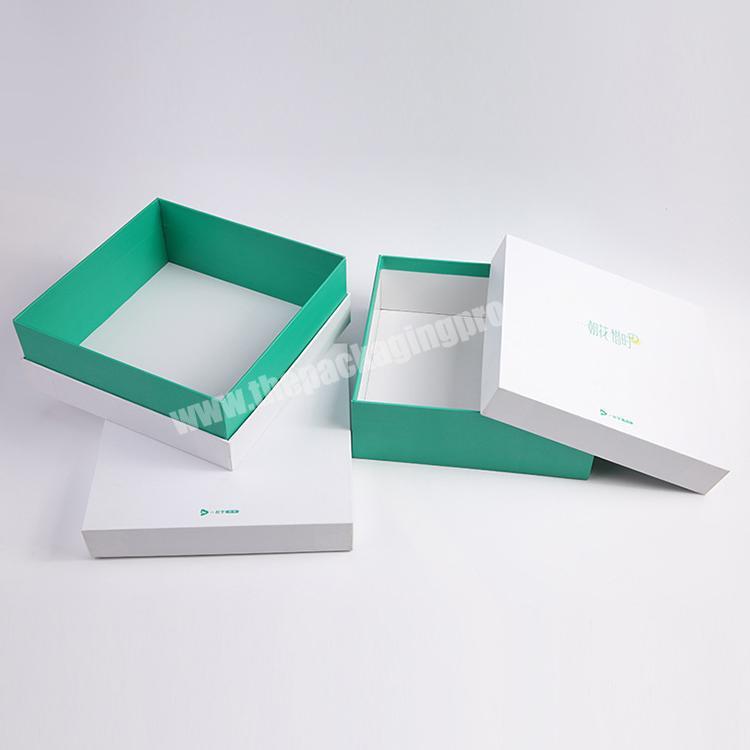 High Quality Concise Rigid Cardboard Cover And Tray Gift Box Packaging With Custom Logo