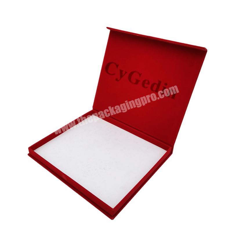 High Quality Gift Boxes With Magnetic Lid Gift Box Packaging With Velvet Rigid Paper Box
