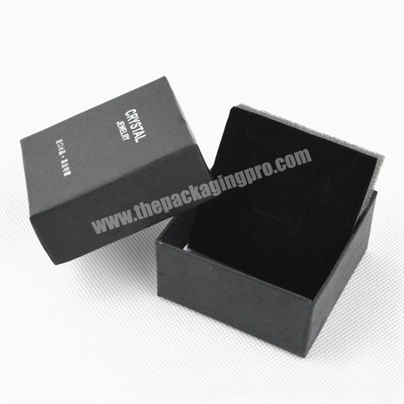 High Quality Luxury Black Textured Paper Jewellery Packaging Boxes With Great Price